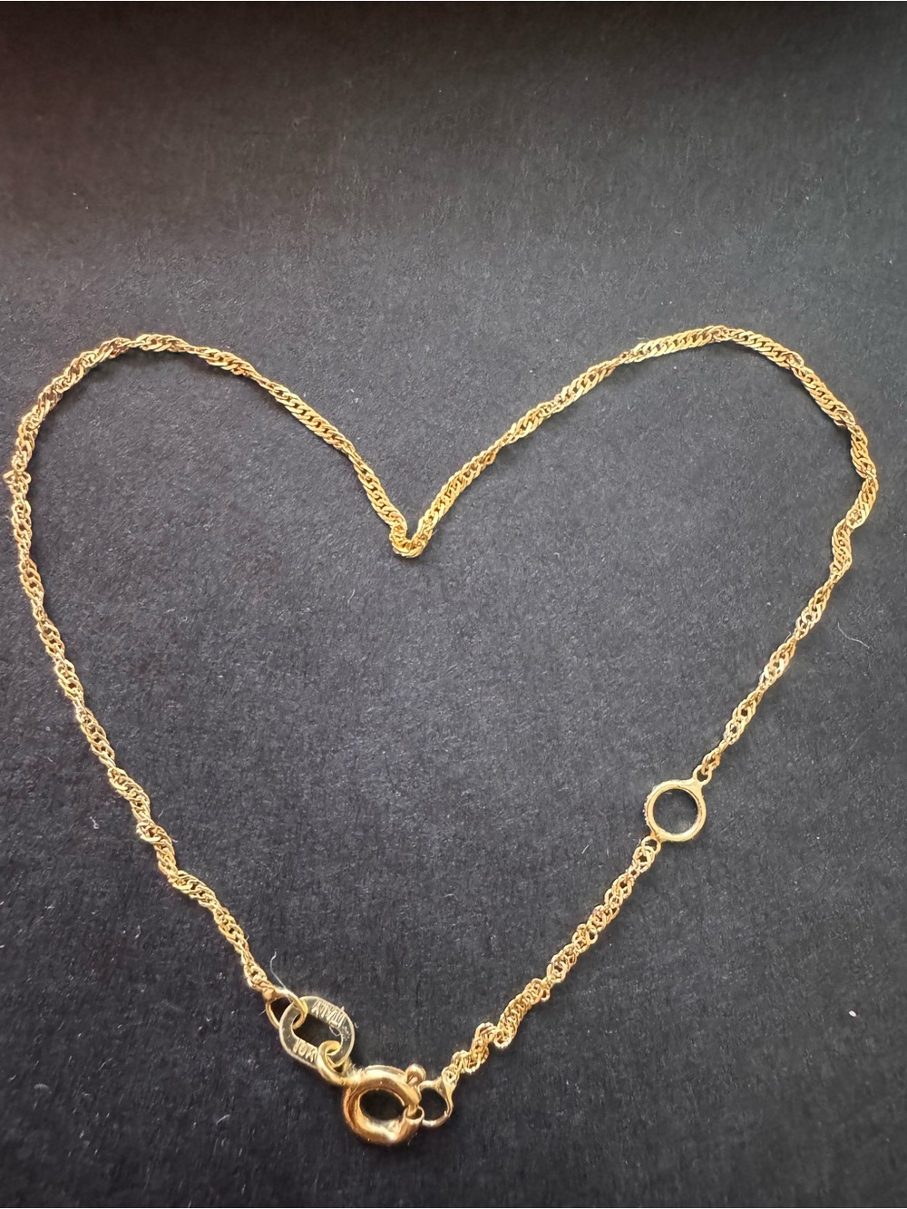 10K Real Gold Chain Bracelet